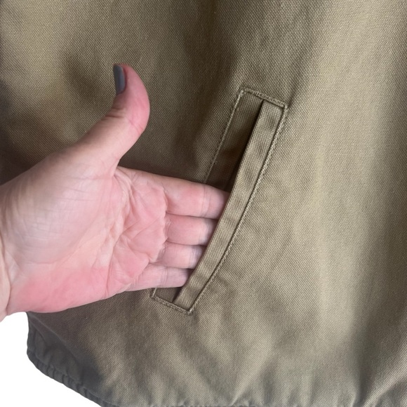 BERNE Sherpa Lined HEAVY Full Zip Utility Vest — no size tag — see measurements - Picture 4 of 7